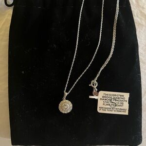 Macy’s Diamond Necklace 1/10 carat weight